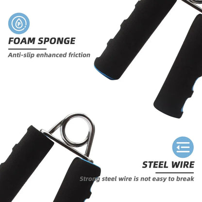 Spring Hand Grip Finger Strength Trainer: Sponge Forearm Grip Strengthener for Carpal Expander Exercise - Hand Trainer Power Exerciser