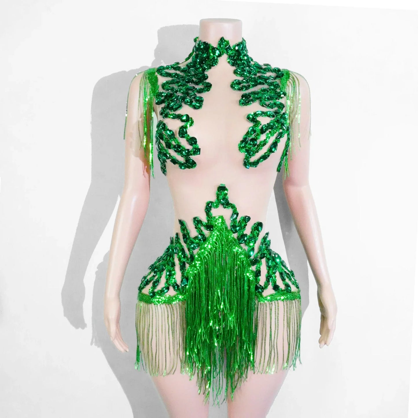 Sexy Shiny Silver Sequin & Black Spandex Jumpsuit — 2025 Women’s Prom, Dancer & Stage Performance Costume