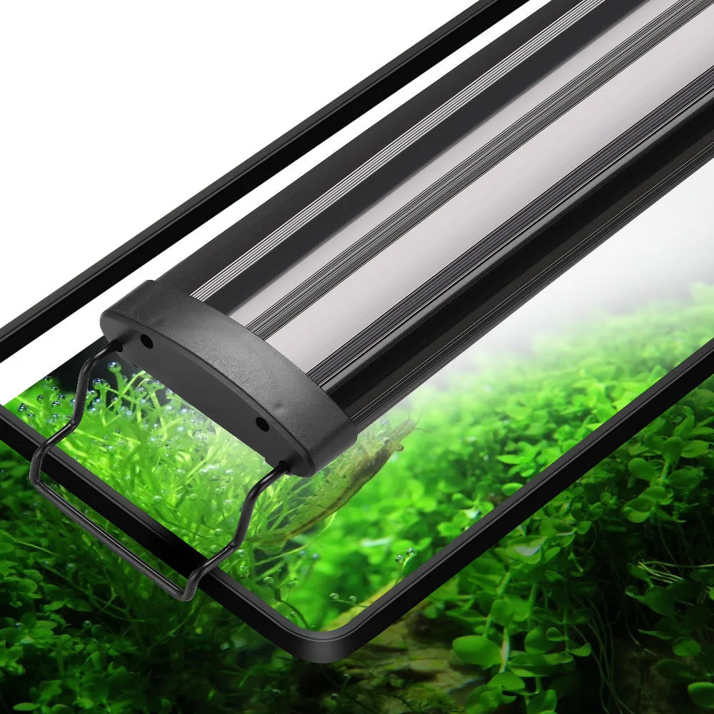 Aquarium LED Light – Super Slim RGB Fish Tank Grow Light, Waterproof Clip Lamp for Aquatic Plants, 31-120cm