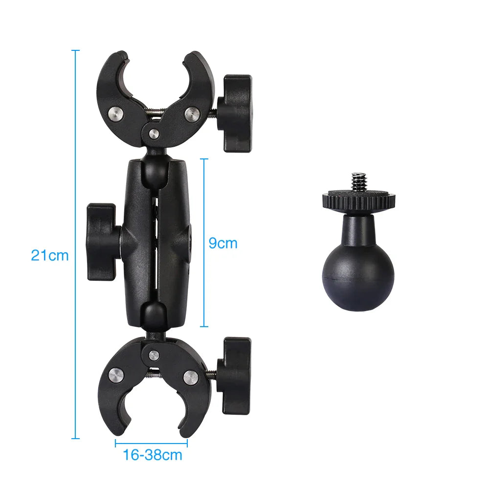 Motorcycle Panoramic Selfie Stick for Insta360 One X2/X3, Monopod Handlebar Mount Bracket, Compatible with GoPro Max Hero 11 Accessories