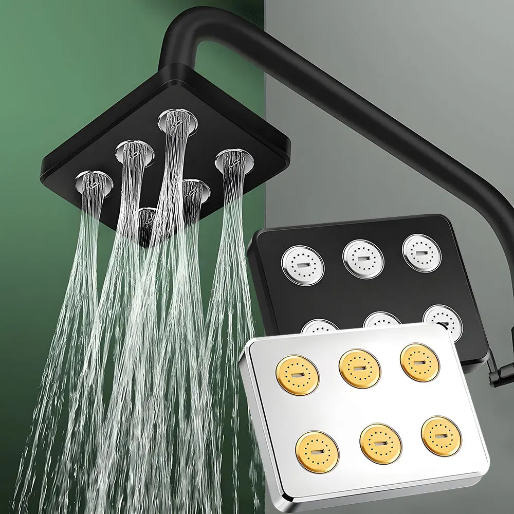 360° Mini-Surround Pressurized Shower Head – Large Rain Showerhead for Bathroom Accessories