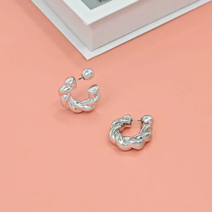 Fashion C-Shaped Earrings for Women – Unique High-End Trendy Jewelry
