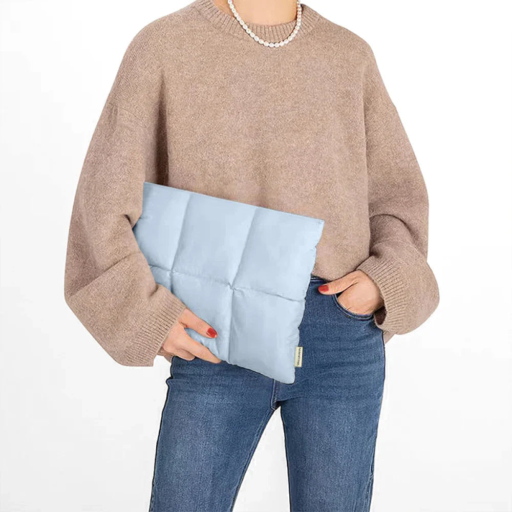 Comfy Puffy Laptop Bag 13-15 Inch — Shockproof, Ultra-Light Fluffy Notebook Sleeve for MacBook Air, Xiaomi, HP