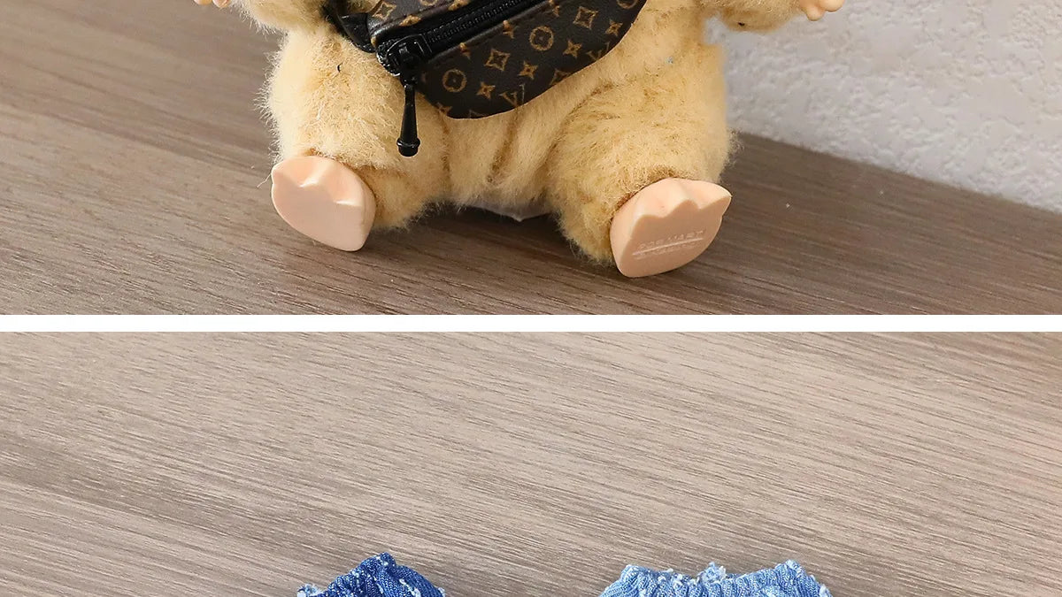 Labubu 15-17cm Blind Box Keychain Doll Outfit – Sweater & Glasses Accessory Set