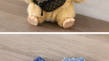 Labubu 15-17cm Blind Box Keychain Doll Outfit – Sweater & Glasses Accessory Set