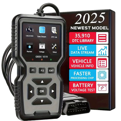 Professional Heavy-Duty OBD2 Diagnostic Scanner - Code Reader & Reset Tool for 1996+ Vehicles