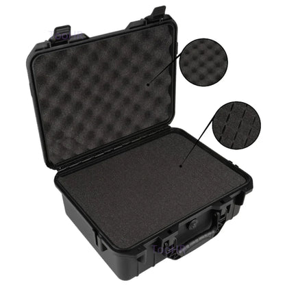 Waterproof Hard Carry Case Toolbox – Pre-Cut Foam Storage Organizer, Impact-Resistant Safety Protector for Hardware