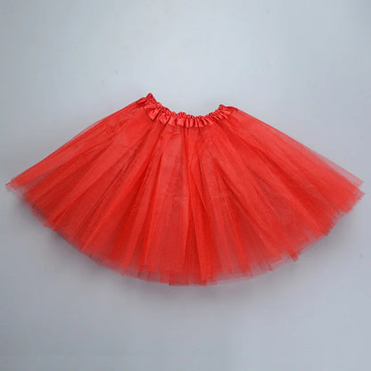 Girls’ Tulle Tutu Skirt – 3-Layer Ballet Mini Skirt for Dance, Birthday Party, Princess Dress 2-8Y