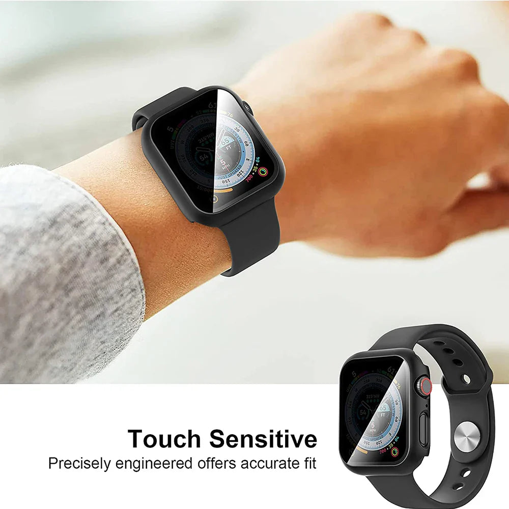 Privacy Tempered Glass & Case for Apple Watch Series 10 – 42mm/46mm Anti-Peeping Screen Protector Cover