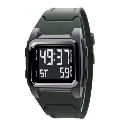 YIKAZE Men's Digital Sport Watch – 50M Waterproof Retro Multifunction Military LED Alarm Wristwatch Gift