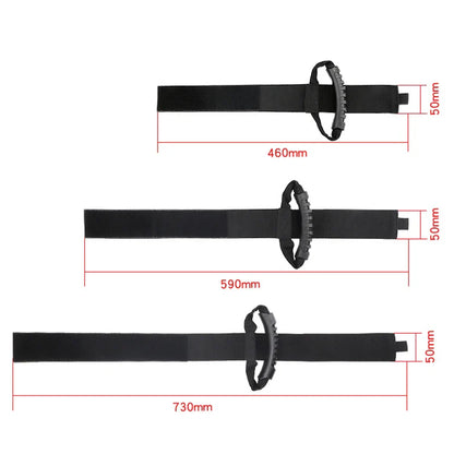 Heavy-Duty Storage Strap with Hook and Loop - Cord Carrying Strap, Hanger, and Organizer with Handle for Pool Hoses, Garden Hoses, Cables