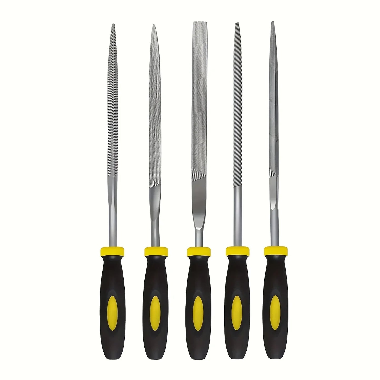 Premium High-Carbon Steel Needle File Set – Ergonomic Non-Slip Handles for Precision Filing Wood, Plastic & Model Craft Work