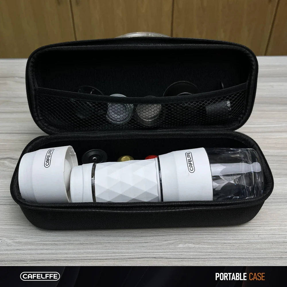 Portable Coffee Machine Travel Bag - EVA Carrying Storage Case for Camping, Hiking & Outdoor Coffee Gear