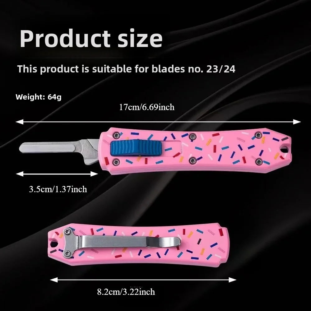 Advanced Multi-Functional Knife Handle Tool – Stainless Steel One-Piece Cast, Fits Blade No. 23 (Blade Not Included)