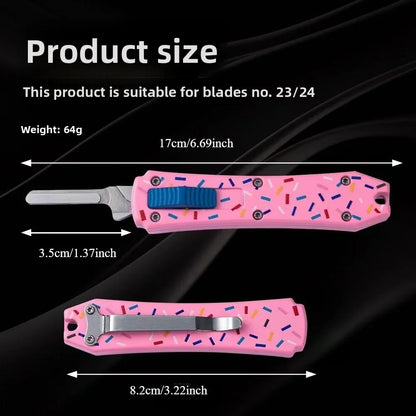 Advanced Multi-Functional Knife Handle Tool – Stainless Steel One-Piece Cast, Fits Blade No. 23 (Blade Not Included)