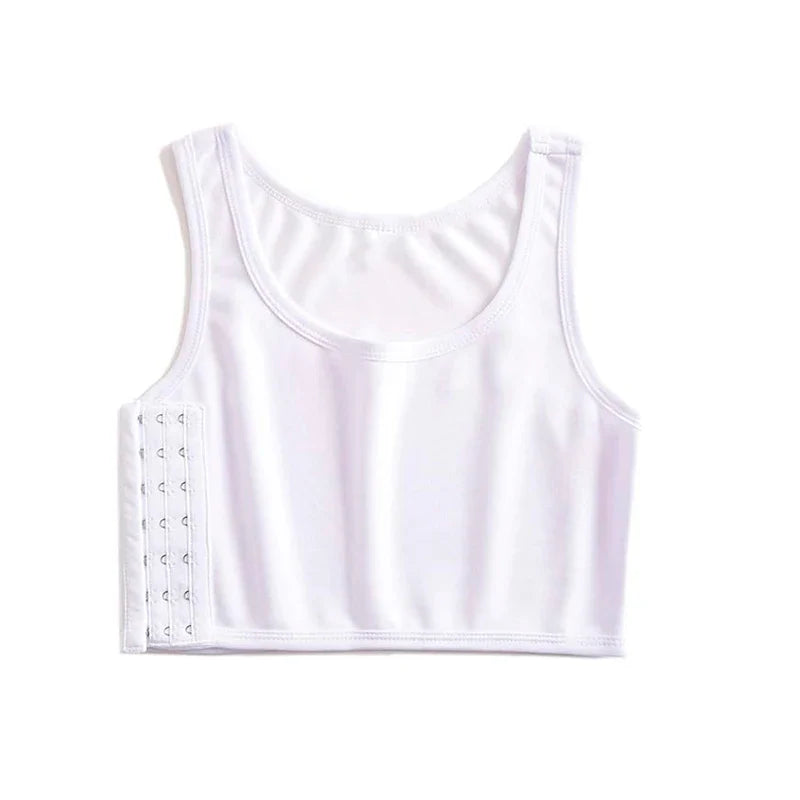 Flat Breast Binder Tomboy Tank Top – Seamless Summer Shaper Vest for Women