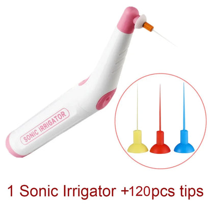 Dentistry Endo Sonic Irrigator with 120PCS Tips – Dentist Vibration Cleaning Instrument for Root Canal Treatment