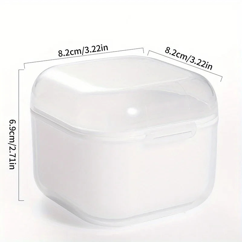 Nail Drill Bit Cleaning Box - Double-Layer Filter Storage Case for Manicure Tools
