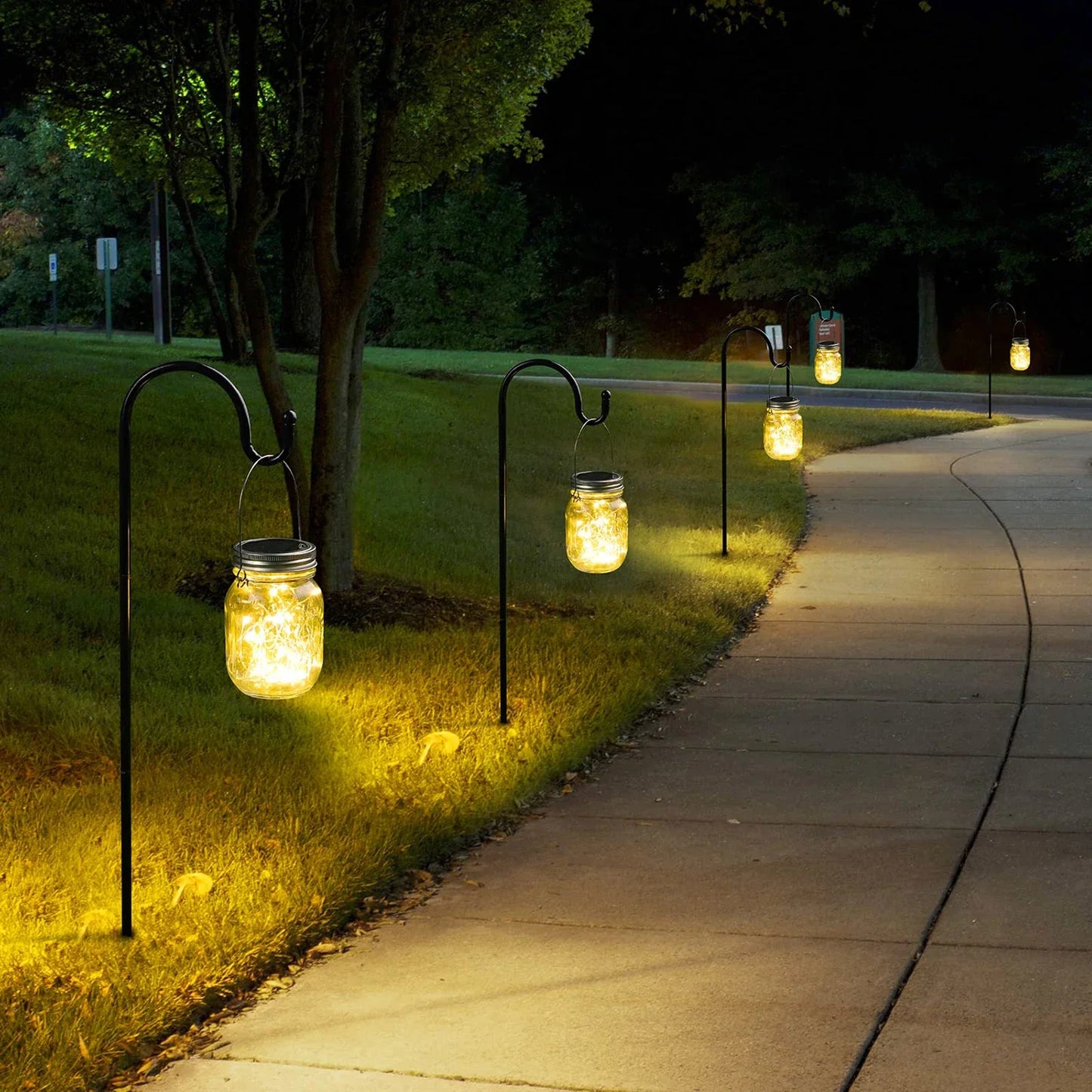 Mason Jar Solar Bottle Lights – LED String Fairy Lights, Waterproof Hanging Lantern for Garden & Wedding Decorations