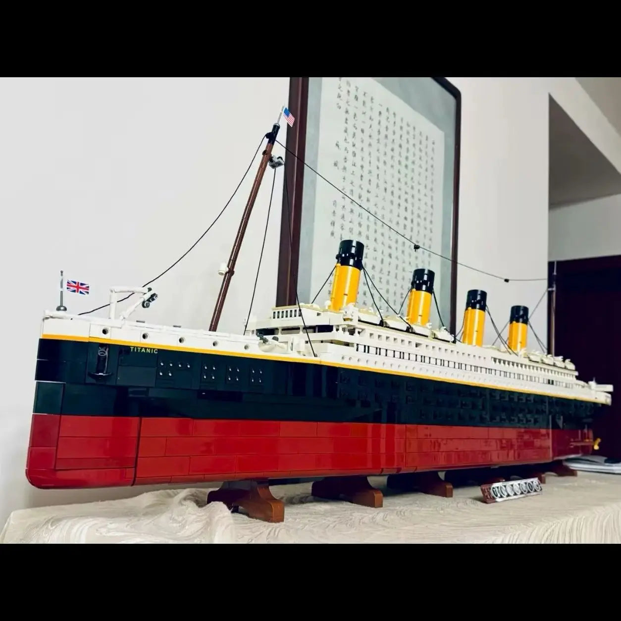 Compatible 10294 Titanic Building Blocks — 9090PCS MOC Cruise Ship Model, Steamship Display Toy, Christmas Gift for Adults