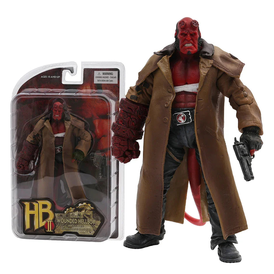 Mezco Hellboy 2004 Trenchcoat Variant — Collectible Action Figure Doll Toy
