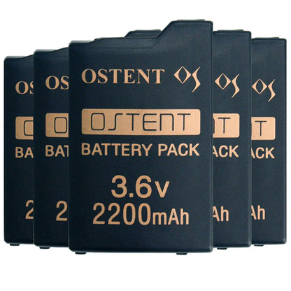 OSTENT 2/5/10pcs 1800mAh–2200mAh 3.6V Rechargeable Battery Pack – Replacement for Sony PSP 1000 PSP-110 Console