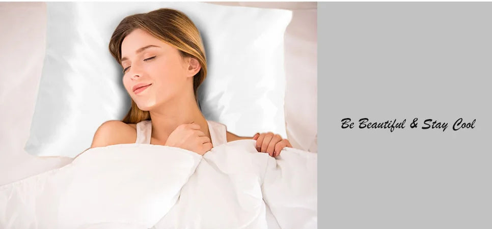 JuwenSilk Mulberry Silk Pillowcase – Silky Satin Natural Silk Pillowcase for Standard & Queen Size Beds