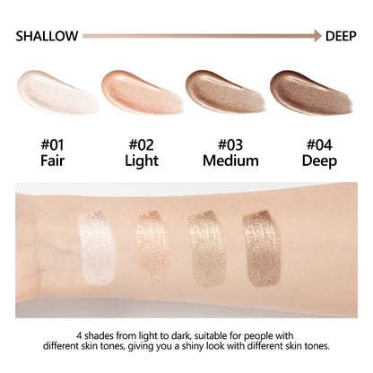 Glow Foundation Illuminator – Lightweight Glotion for Natural Radiance, Moisturizing Multi-Purpose Glow Enhancer & Highlighter