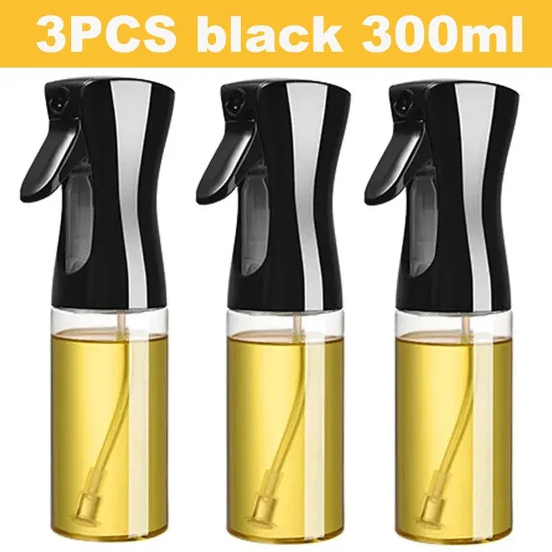 200/300/500ml Oil Spray Bottle – Olive Oil Vinegar Soy Sauce Sprayer Dispenser for Cooking, Baking & Camping