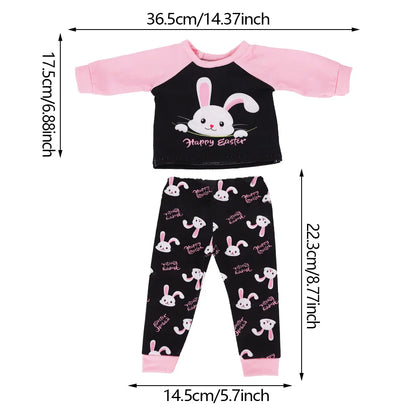 Doll Clothes Multi-Style Daily Set – Pajamas & Home Wear for 43cm Born Baby Dolls & 18-Inch American Dolls, Our Generation Toy Gift