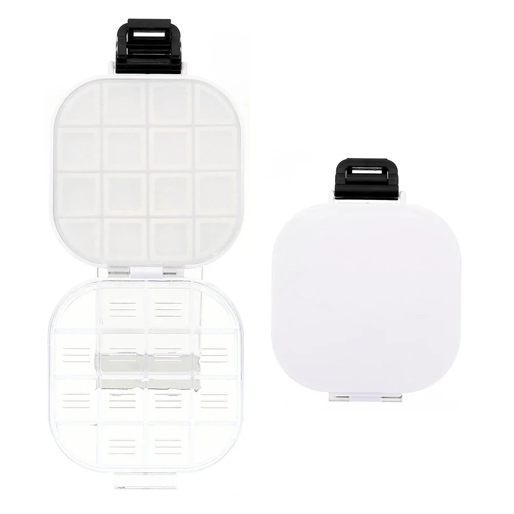 16-Well Transparent Paint Storage Box — Airtight Moisture-Proof Container & Foldable Painting Palette