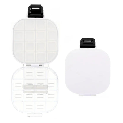 16-Well Transparent Paint Storage Box — Airtight Moisture-Proof Container & Foldable Painting Palette