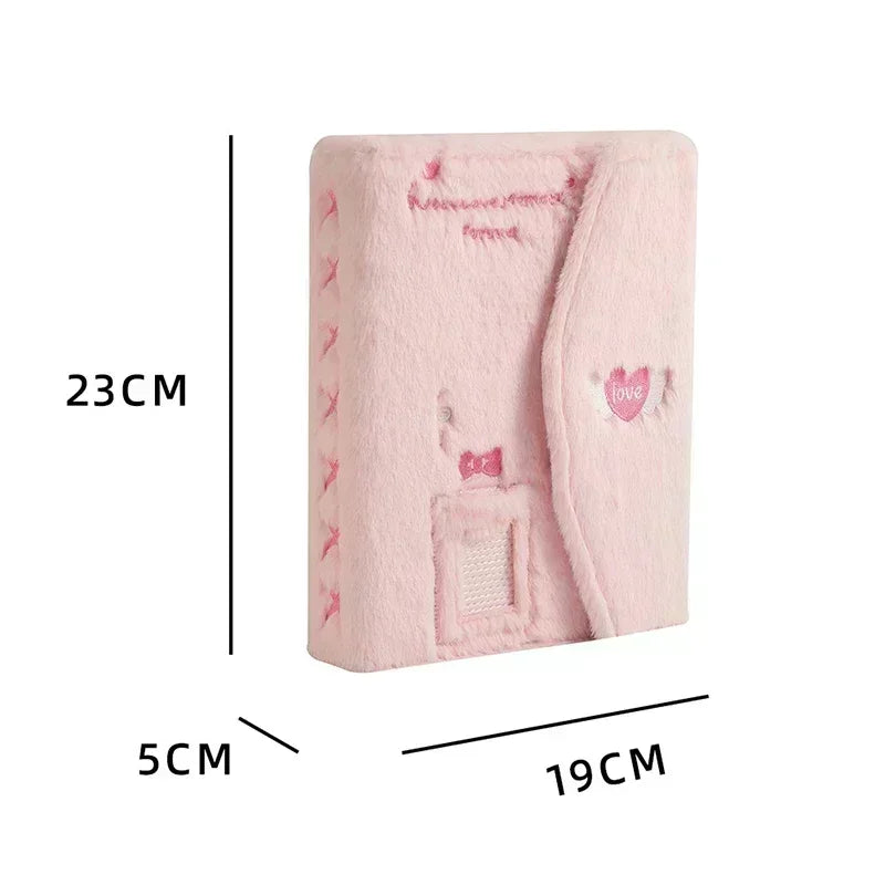 Plush Photo Card Binder - A5 Kpop Idol Cards Collect Book, Photocard Holder and Album, Book Binding Machine Compatible Card Supplies