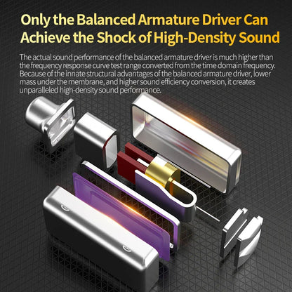 KZ AS16 PRO X In-Ear Headphones — 8 Balanced Armature HiFi Earbuds with Three-Channel Acoustic Duct Structure