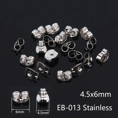 50–2000PCS Soft Silicone Earring Back Stoppers – Clear Rubber Stud Earring Safety Backs, DIY Jewelry Findings Accessories for Secure Fit