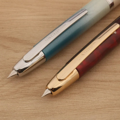 JinHao 10 Matte Black Fountain Pen — F/EF Nib Writing Pen for Office, School & Gifts