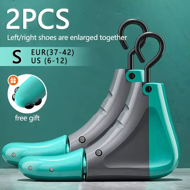 1/2 PCS Universal Adjustable Shoe Stretcher – Boot & Sneaker Widener with Steel Shaft for Left & Right Shoes