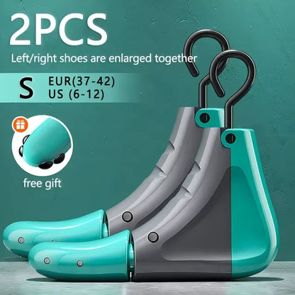1/2 PCS Universal Adjustable Shoe Stretcher – Boot & Sneaker Widener with Steel Shaft for Left & Right Shoes