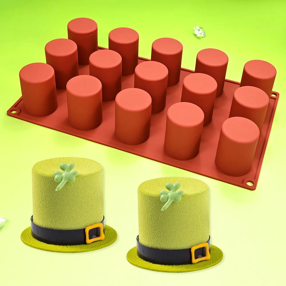 Cylinder-Shaped Silicone Mold — DIY Soap, Chocolate, Cookie Sandwich, Jelly, Pudding & Candy Baking Tool