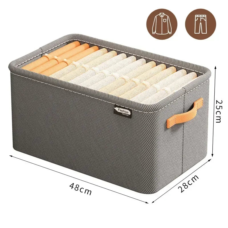 Thick Clothes Organizer Storage Box — Drawer Cabinet for Pants, Sweaters, Jeans, and Wardrobe Clothes
