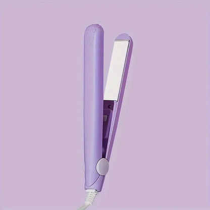 Mini Hair Straightener – Quick Heating Multi-Color Ceramic Plate for Bangs, Curling & Straightening