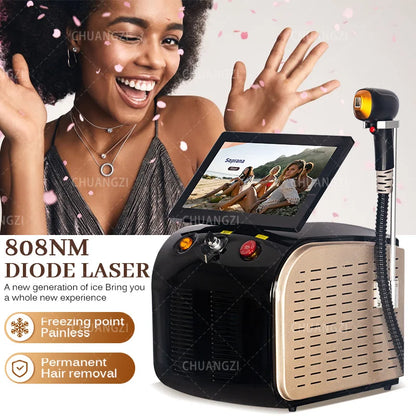 2025 3000W Alexandrite Ice Platinum Diode Laser Epilator - Professional Permanent Hair Remover for Women