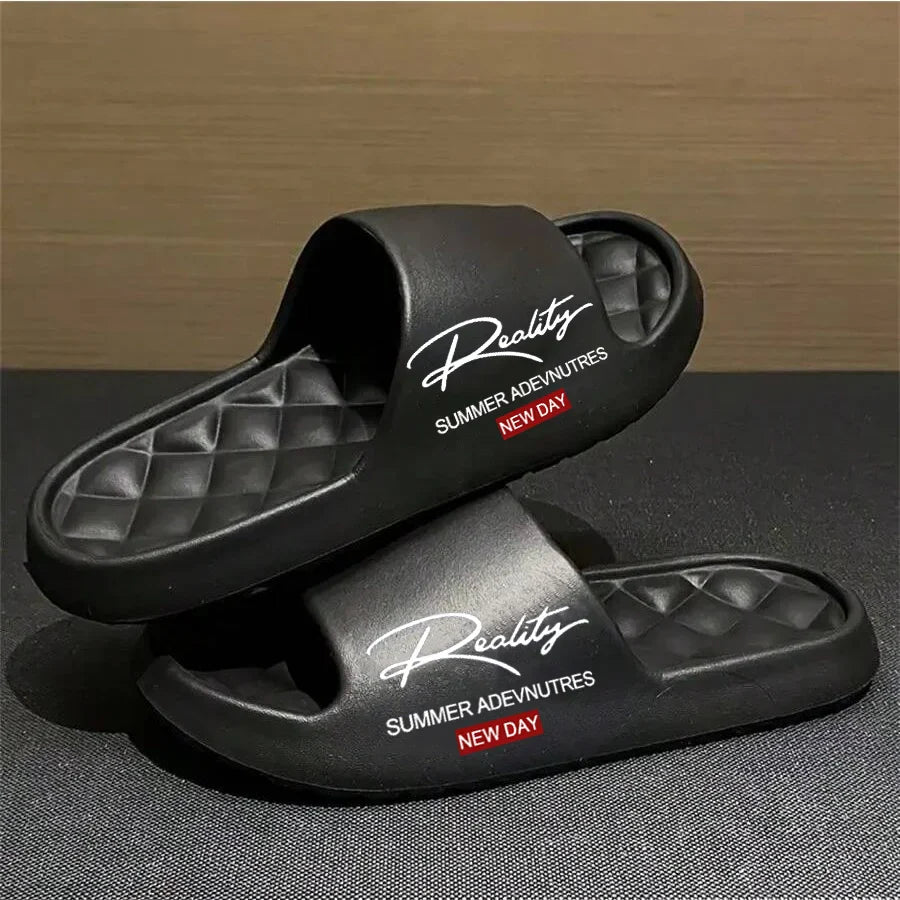 Men’s EVA Summer Slippers – Lightweight Soft Anti-Slip Indoor & Outdoor Casual Home Shoes with Innovative Design