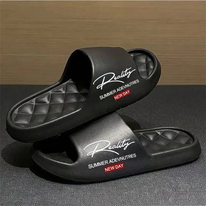 Men’s EVA Summer Slippers – Lightweight Soft Anti-Slip Indoor & Outdoor Casual Home Shoes with Innovative Design