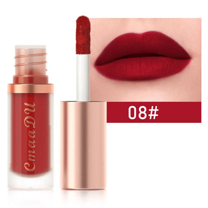 Waterproof Matte Velvet Lip Glaze – Moisturizing, Long-Lasting, Non-Stick Lip Gloss Lipstick Makeup