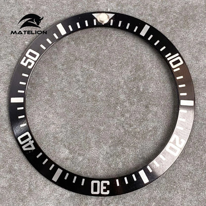 MATELION 38mm Ceramic Bezel Insert — Alloy Watch Ring for 40mm NH35/NH34 GMT Diving Watches