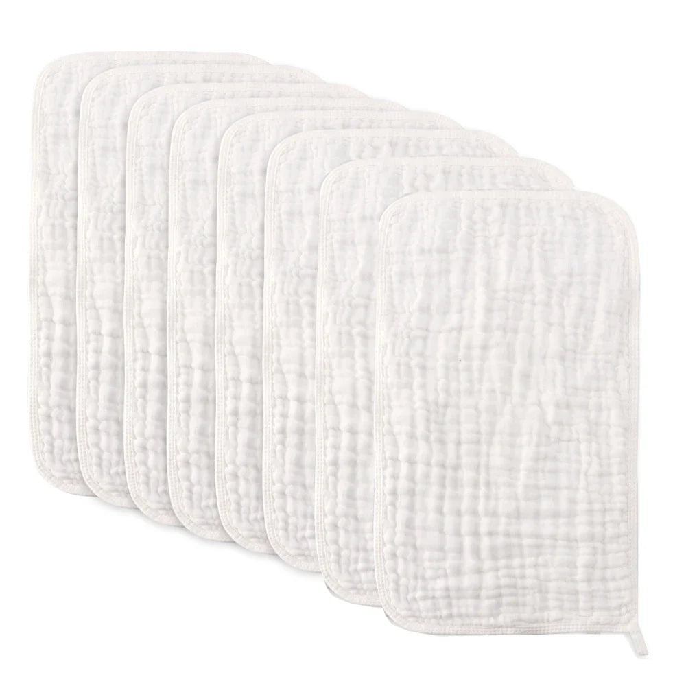 Extra Absorbent Large Muslin Burp Cloths: Soft Hand Washcloths for Baby Boys & Girls - Perfect Milk Spit Up Rags for Newborn Registry
