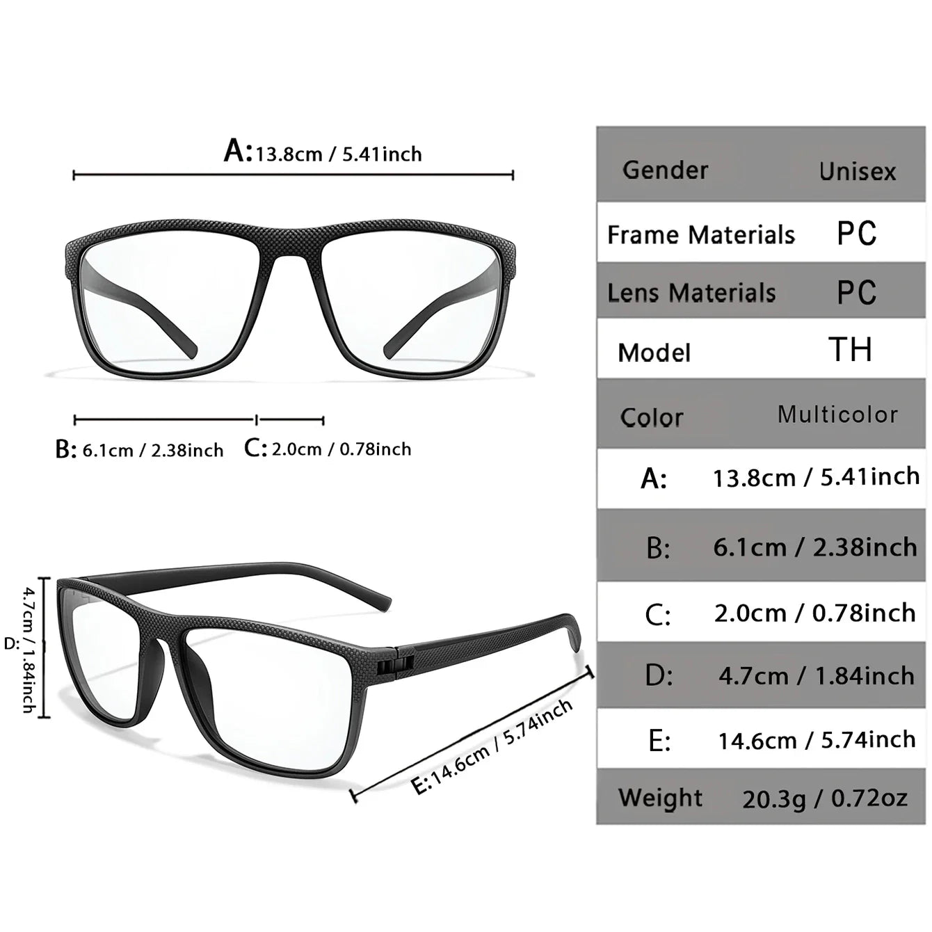Rectangular Photochromic Reading Glasses – Ultra-Lightweight Presbyopic Spectacles for Middle-Aged & Elderly Daily Wear