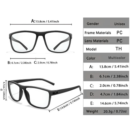 Rectangular Photochromic Reading Glasses – Ultra-Lightweight Presbyopic Spectacles for Middle-Aged & Elderly Daily Wear