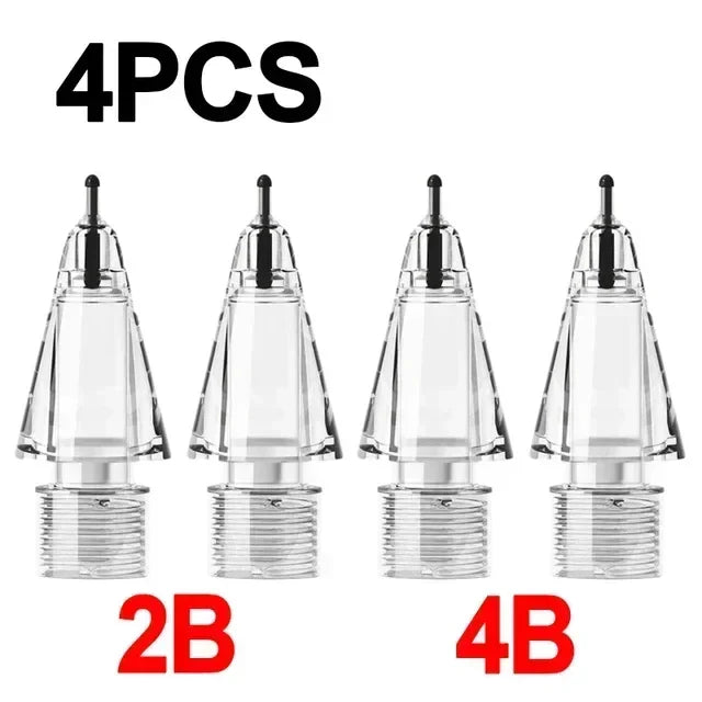 4X Replacement Tips for Apple Pencil 1 & 2 | Soft Silicone Protective Nibs for Touch Screen Stylus